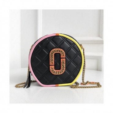 Mark Jacobs 2020 Leather Women Chain Shoulder Bag,18cm - 마크제이콥스 2020 레더 여성용 체인 숄더백,MJB0175,18cm,블랙