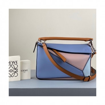 Loewe 2020 Puzzle Small Shoulder Bag, 24CM - 로에베 2020 퍼즐 스몰 숄더백 ,LOEB0435, 24CM,블루