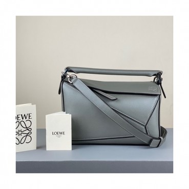 Loewe 2020 Puzzle Small Shoulder Bag, 24CM - 로에베 2020 퍼즐 스몰 숄더백 ,LOEB0433, 24CM,펄그레이