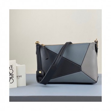 Loewe Puzzle 2020 Pochette Mini Shoulder Bag, 24CM - 로에베 2020 퍼즐 포쉐트 미니 숄더백 ,LOE0429, 24CM, 블루