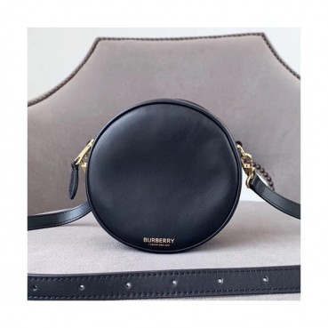 Burberry 2020 Round Mini Shoulder Bag, 17cm - 버버리 2020 여성용 라운드 미니 숄더백 ,BURB0503,17cm,블랙