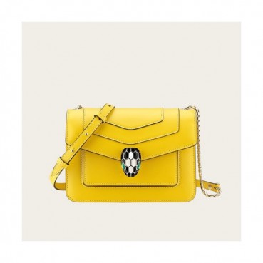 Bvlgari 2020 Serpenti Chain Shoulder Bag,19CM - 불가리 2020 세르펜티 체인 숄더백,BVLB0254,19cm,옐로우