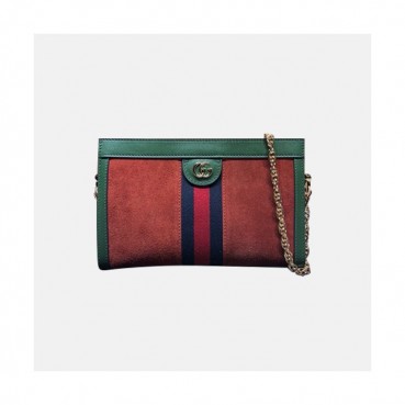 Gucci 2020 Ophidia Women Suede Chain Shoulder Bag ,26CM - 구찌 2020 오피디아 여성용 스웨이드 체인 숄더백 ,503877,GUB1201,26CM,오렌지