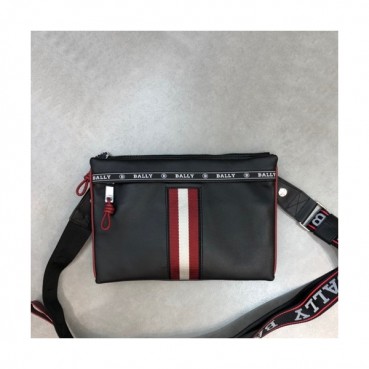 Bally 2020 Leather Shoulder Bag,28cm - 발리 2020 레더 남성용 숄더백 BALB0194,28cm,블랙