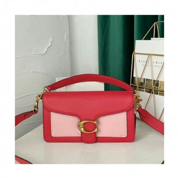 Coach 2020 Leather Tote Shoulder Bag,26cm - 코치 2020 레더 토트 숄더백 COAB0251,26cm,레드핑크