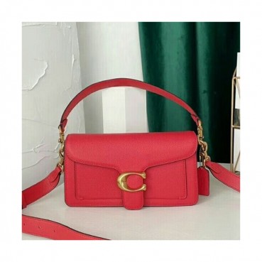 Coach 2020 Leather Tote Shoulder Bag,26cm - 코치 2020 레더 토트 숄더백 COAB0250,26cm,레드