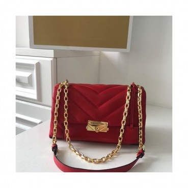 Michael Kors 2020 Leather Shoulder Bag,24cm - 마이클 코어스 2020 레더 숄더백,MKB0321,24cm,레드