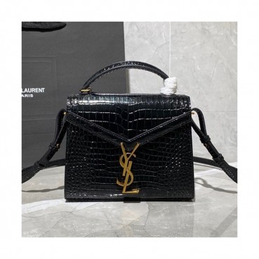 Saint Laurent 2020 Women Cassandra Chain Shoulder Bag,20CM - 입생로랑 2020 여성용 카산드라 체인 숄더백 602716, SLB0567,20CM,블랙