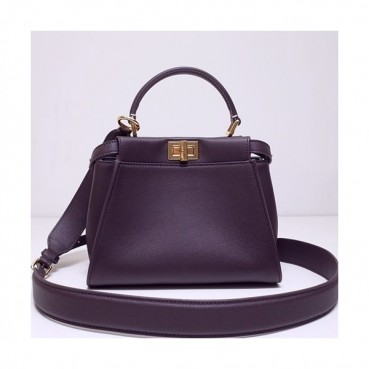 Fendi 2020 Leather Tote Shoulder Bag ,23CM - 펜디 2020 레더 여성용 토트 숄더백 FENB0581,23CM,브라운