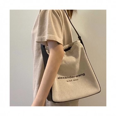 Alexander Wang 2020 Canvas Shoulder Bag,29cm - 알렉산더왕 2020 캔버스 숄더백 AWB0070,29cm,베이지