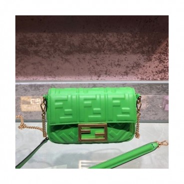Fendi 2020 Baguette Mini Shoulder Bag ,18CM - 펜디 2020 바게트 미니 숄더백,FENB0567,18CM,그린