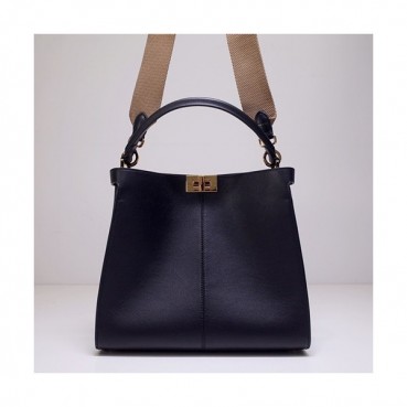 Fendi 2020 Leather Tote Shoulder Bag ,30CM - 펜디 2020 레더 여성용 토트 숄더백  FENB0561,30CM,블랙