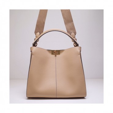 Fendi 2020 Leather Tote Shoulder Bag ,30CM - 펜디 2020 레더 여성용 토트 숄더백  FENB0560,30CM,베이지