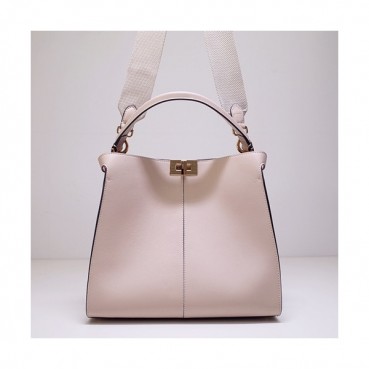 Fendi 2020 Leather Tote Shoulder Bag ,30CM - 펜디 2020 레더 여성용 토트 숄더백  FENB0559,30CM,연베이지