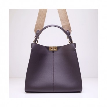 Fendi 2020 Leather Tote Shoulder Bag ,30CM - 펜디 2020 레더 여성용 토트 숄더백  FENB0555,30CM,다크브라운