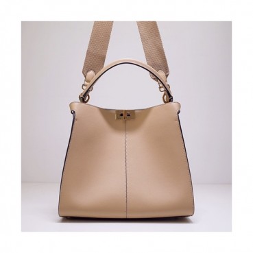 Fendi 2020 Leather Tote Shoulder Bag ,30CM - 펜디 2020 레더 여성용 토트 숄더백  FENB0554,30CM,베이지
