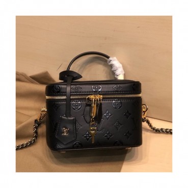 Louis Vuitton 2020 Leather Tote Shoulder Bag,19cm - 루이비통 2020 레더 토트 숄더백 M44985,LOUB2234,19cm,블랙