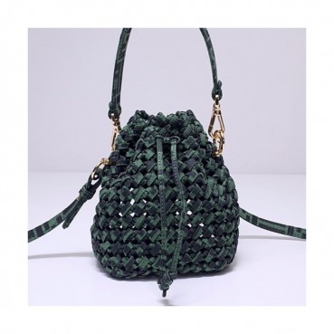 Fendi 2020 Mon Tresor Bucket Tote Shoulder Bag ,18CM - 펜디 2020 몬 트레조 버킷 토트 숄더백  FENB0551,18CM,그린