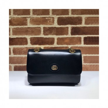 Gucci 2020 Marina Leather Shoulder Bag,25CM - 구찌 2020 마리나 레더 숄더백 576421,GUB1189,25cm,블랙