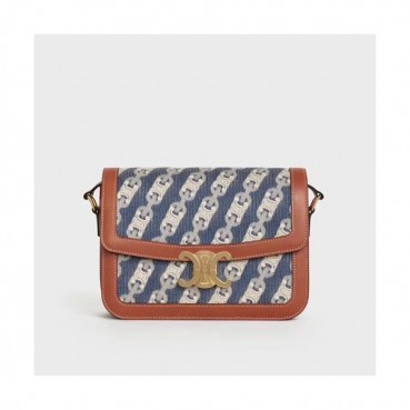 Celine 2020 Triomphe Canvas Women Shoulder Bag,22CM - 셀린느 2020 트리옴페 캔버스 여성용 숄더백 ,187368