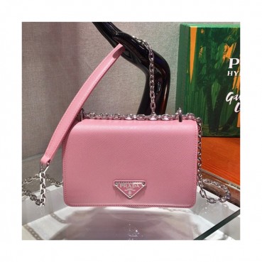Prada 2020 Women Leather Chain Shoulder Bag ,18.5CM - 프라다 2020 여성용 레더 체인 숄더백 1BD032