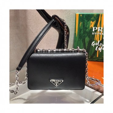 Prada 2020 Women Leather Chain Shoulder Bag ,18.5CM - 프라다 2020 여성용 레더 체인 숄더백 1BD032
