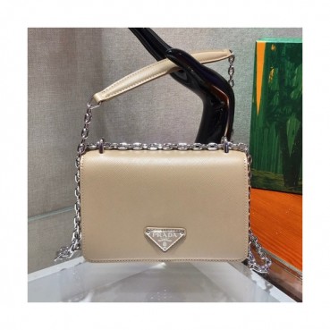 Prada 2020 Women Leather Chain Shoulder Bag ,18.5CM - 프라다 2020 여성용 레더 체인 숄더백 1BD032