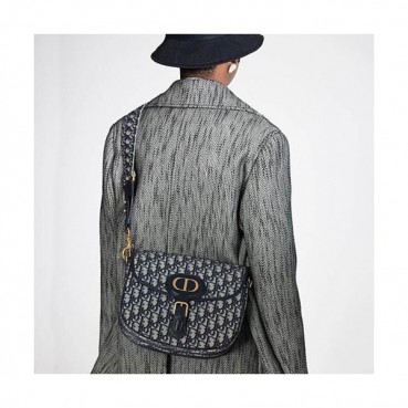 Dior 2020 Oblique Shoulder Bag,22CM - 디올 2020 오블리크 여성용 숄더백  DIOB0575,22CM,블랙