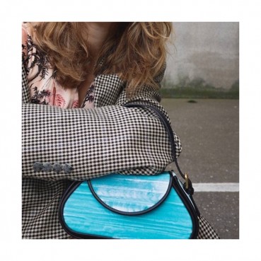 By Far 2020 Velvet Tote Bag,21cm - 바이파 2020 벨벳 체인 숄더백,BYFB0066,21cm,블루