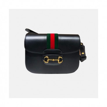 Gucci 2020 Horsebit Leather Shoulder Bag,25CM - 구찌 2020 홀스빗 여성용 레더 숄더백 602204,GUB1149,25cm,블랙