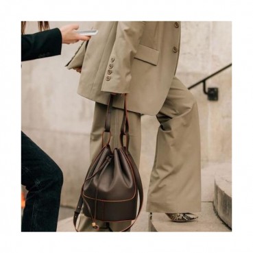 Loewe 2020 Balloon Large Bucket Shoulder Bag,31cm - 로에베 2020 벌룬 라지 버킷 숄더백 ,LOEB0415,31cm,그레이