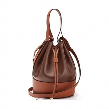 Loewe 2020 Balloon Large Bucket Shoulder Bag,31cm - 로에베 2020 벌룬 라지 버킷 숄더백 ,LOEB0410,31cm,브라운