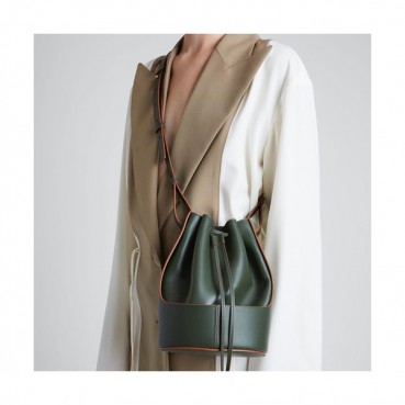 Loewe 2020 Balloon Small Bucket Shoulder Bag - 로에베 2020 벌룬 스몰 버킷 숄더백 ,LOEB0407,올리브