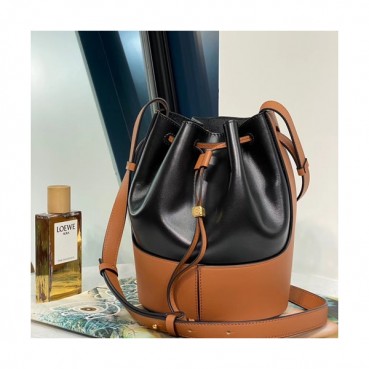 Loewe 2020 Balloon Small Bucket Shoulder Bag - 로에베 2020 벌룬 스몰 버킷 숄더백 ,LOEB0404,블랙
