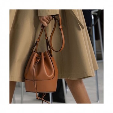 Loewe 2020 Balloon Small Bucket Shoulder Bag - 로에베 2020 벌룬 스몰 버킷 숄더백 ,LOEB0403,브라운