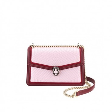 Bvlgari 2020 Serpenti Chain Shoulder Bag,24CM - 불가리 2020 세르펜티 체인 숄더백,BVLB0244,24cm,연핑크