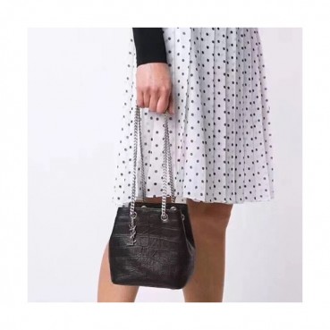 Saint Laurent 2020 Leather Bucket Shoulder Bag,16CM - 입생로랑 2020 레더 버킷 숄더백 , SLB0558,16CM,블랙