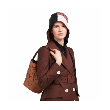 Prada 2020 Women Leather Bucket Tote Shoulder Bag ,23CM - 프라다 2020 여성용 레더 버킷 토트 숄더백 1BH049