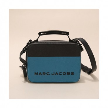 Mark Jacobs 2020 Leather Women Box Tote Shoulder Bag,21cm - 마크제이콥스 2020 레더 여성용 박스 토트 숄더백,MJB0172,21cm,블루