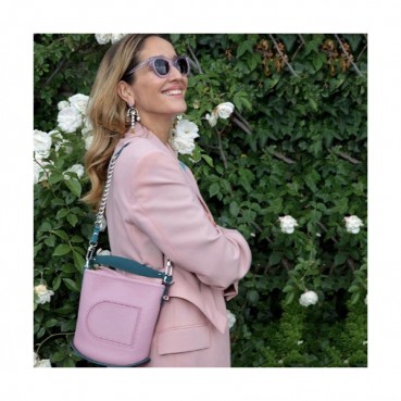 Delvaux 2020 Pin Leather Shoulder Bag,20cm - 델보 2020 핀 레더 숄더백,DVB0344,20cm .핑크