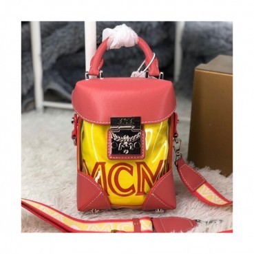 MCM 2020 Ladies Tote Shoulder Bag,17cm - 엠씨엠 2020 여성용 토트 숄더백 MCMB0459, 17cm,핑크
