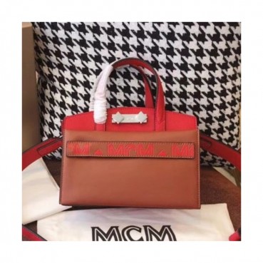 MCM 2020 Ladies Tote Shoulder Bag,22.5cm - 엠씨엠 2020 여성용 토트 숄더백 MCMB0446, 22.5cm,브라운