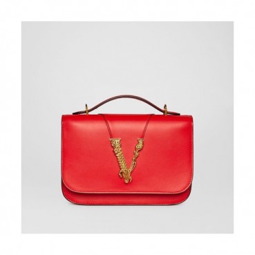 Versace 2020 Leather Shoulder Bag,24CM - 베르사체 2020 여성용 레더 숄더백 ,VERB0074,24CM,레드