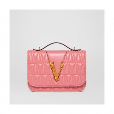 Versace 2020 Leather Shoulder Bag,24CM - 베르사체 2020 여성용 레더 숄더백 ,VERB0073,24CM,핑크