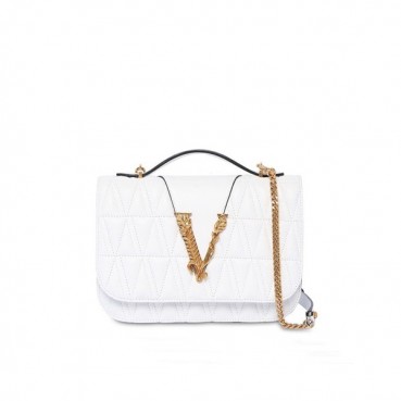 Versace 2020 Leather Shoulder Bag,24CM - 베르사체 2020 여성용 레더 숄더백 ,VERB0072,24CM,화이트