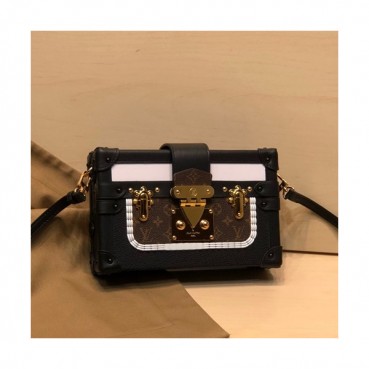 Louis Vuitton 2020 Petite Malle Shoulder Bag,19cm - 루이비통 2020 쁘띠뜨 말 숄더백 M55436,LOUB2186,19cm,블랙