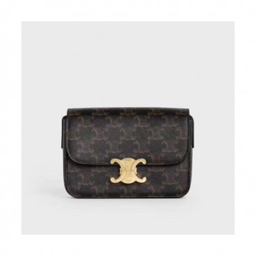 Celine 2020 Triomphe Canvas Shoulder Bag,16.5CM - 셀린느 2020 트리옴페 캔버스 숄더백 ,191902