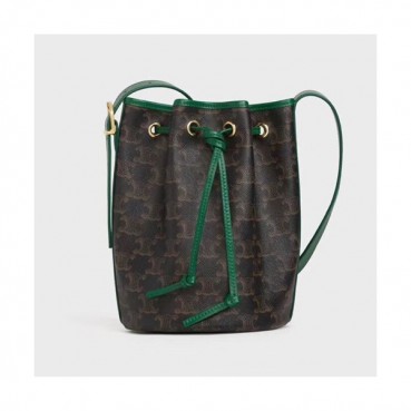 Celine 2020 Triomphe Canvas Bucket Shoulder Bag,25CM - 셀린느 2020 트리옴페 캔버스 버킷 숄더백 ,191142