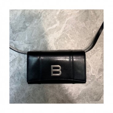 Balenciaga 2020 Leather  Shoulder Bag,20CM - 발렌시아가 2020 레더 숄더백,BGB0589,20CM,블랙