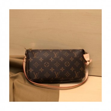 Louis Vuitton 2020 Pochette Accessoires Monogram Shoulder Bag ,22.5cm - 루이비통 2020 포쉐트 악세수아 모노그램 숄더백,M58009, LOUB2149, 22.5cm,브라운